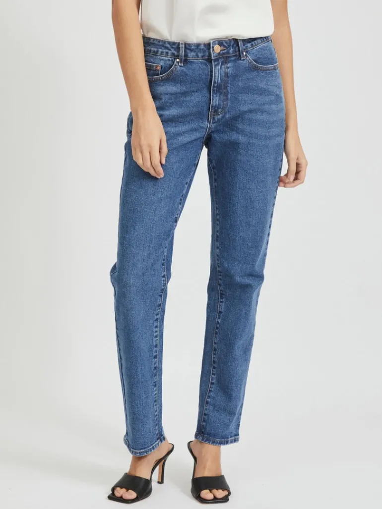 VISTRAY DL RW STRAIGHT JEANS MBD - NOOS medium blue denim