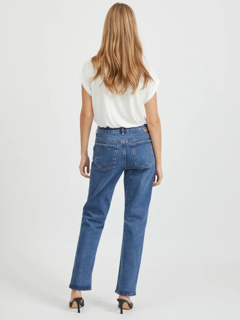 VISTRAY DL RW STRAIGHT JEANS MBD - NOOS medium blue denim