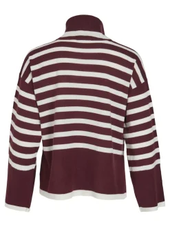 VISTRIPI ROLLNECK KNIT TOP/BF/KA winetasting-cloud dancer