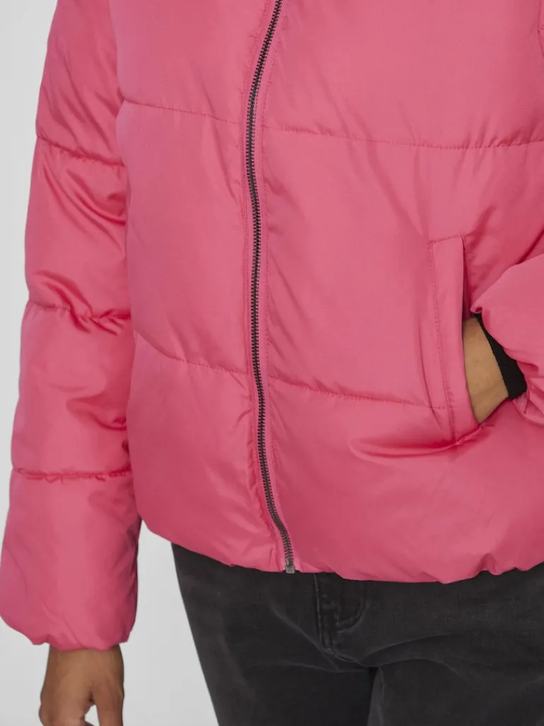 VITATE L/S SHORT PUFFER JACKET - NOOS fandango pink