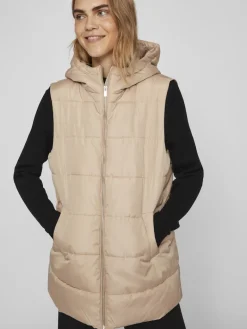 VITATE S/L PUFFER VEST - NOOS sesame