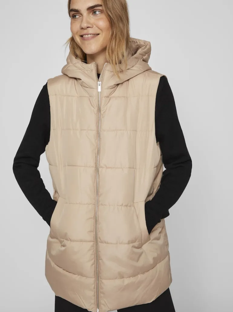 VITATE S/L PUFFER VEST - NOOS sesame