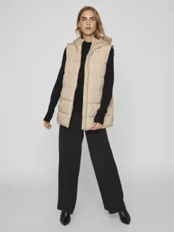 VITATE S/L PUFFER VEST - NOOS sesame