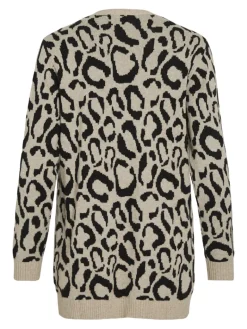 VITIF OPEN L/S KNIT CARDIGAN - NOOS natural melange