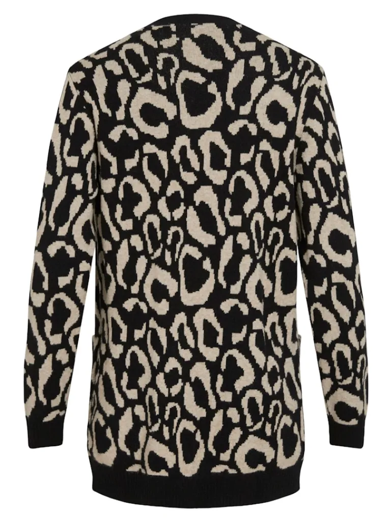 VITIF OPEN L/S KNIT CARDIGAN - NOOS black beauty