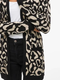 VITIF OPEN L/S KNIT CARDIGAN - NOOS black beauty