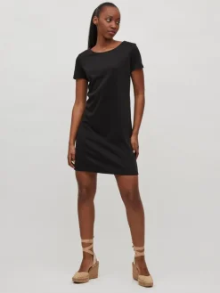 VITINNY NEW S/S DRESS - NOOS black