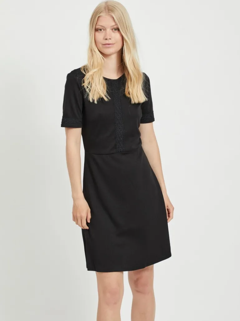 VITINNY SAPI S/S LACE DRESS/ZA black