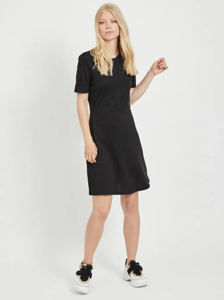 VITINNY SAPI S/S LACE DRESS/ZA black