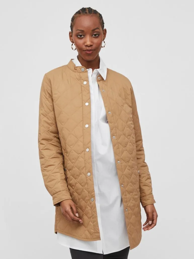 VITRISH QUILTED JACKET/SU - NOOS tigers eye