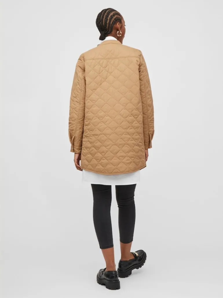 VITRISH QUILTED JACKET/SU - NOOS tigers eye