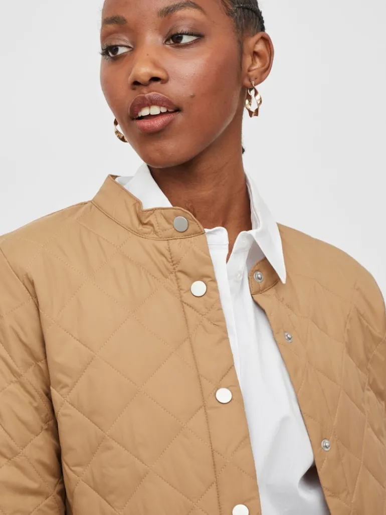 VITRISH QUILTED JACKET/SU - NOOS tigers eye