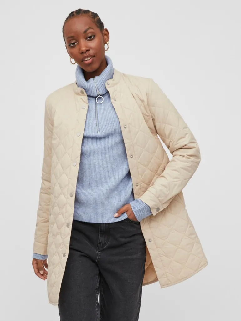 VITRISH QUILTED JACKET/SU - NOOS cement
