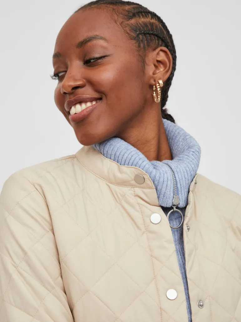 VITRISH QUILTED JACKET/SU - NOOS cement