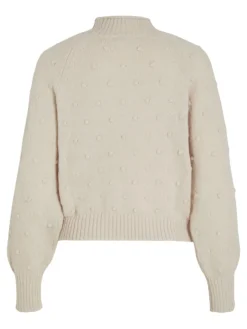 VITULI O-NECK L/S KNIT TOP/SU/PB/1 birch