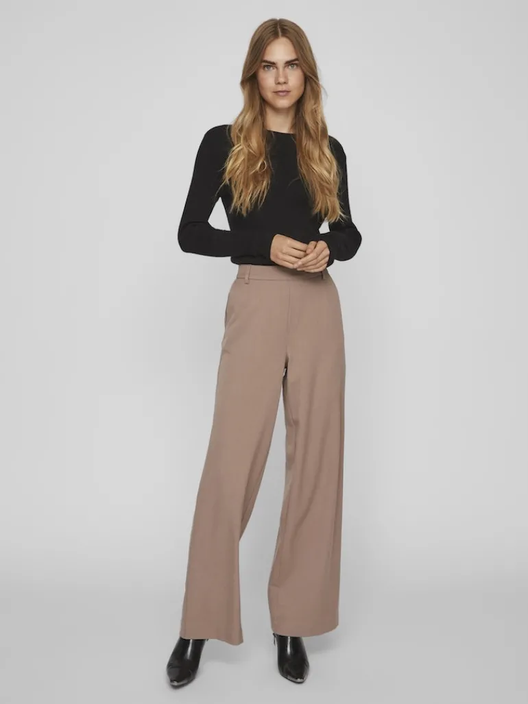 VIVARONE HW WIDE PANT - NOOS brown lentil