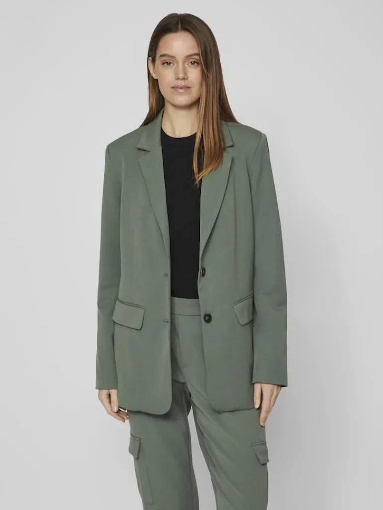 VIVARONE LOOSE BLAZER-NOOS duck green