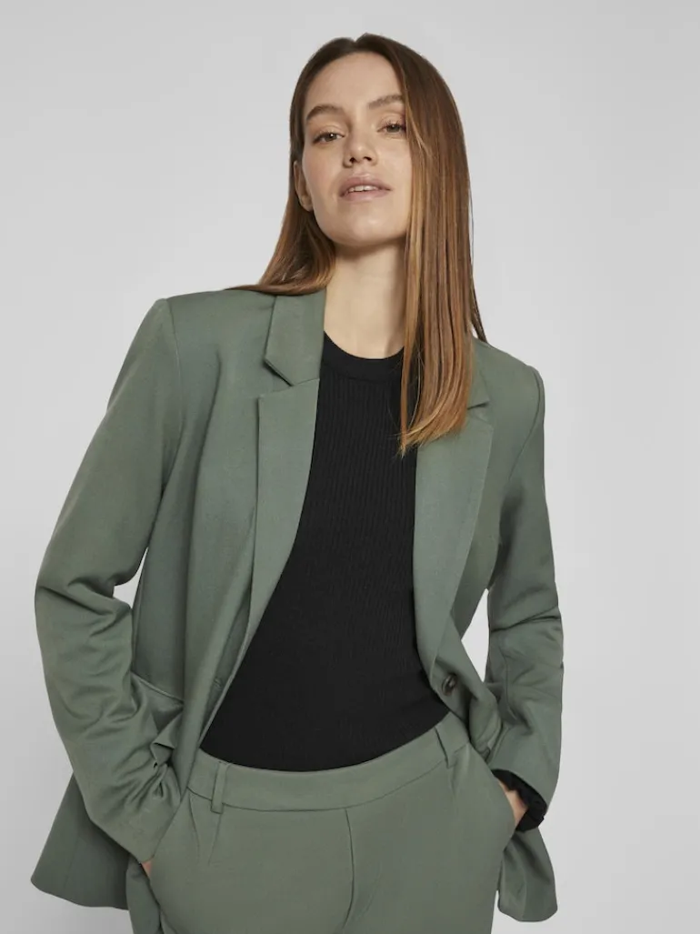 VIVARONE LOOSE BLAZER-NOOS duck green