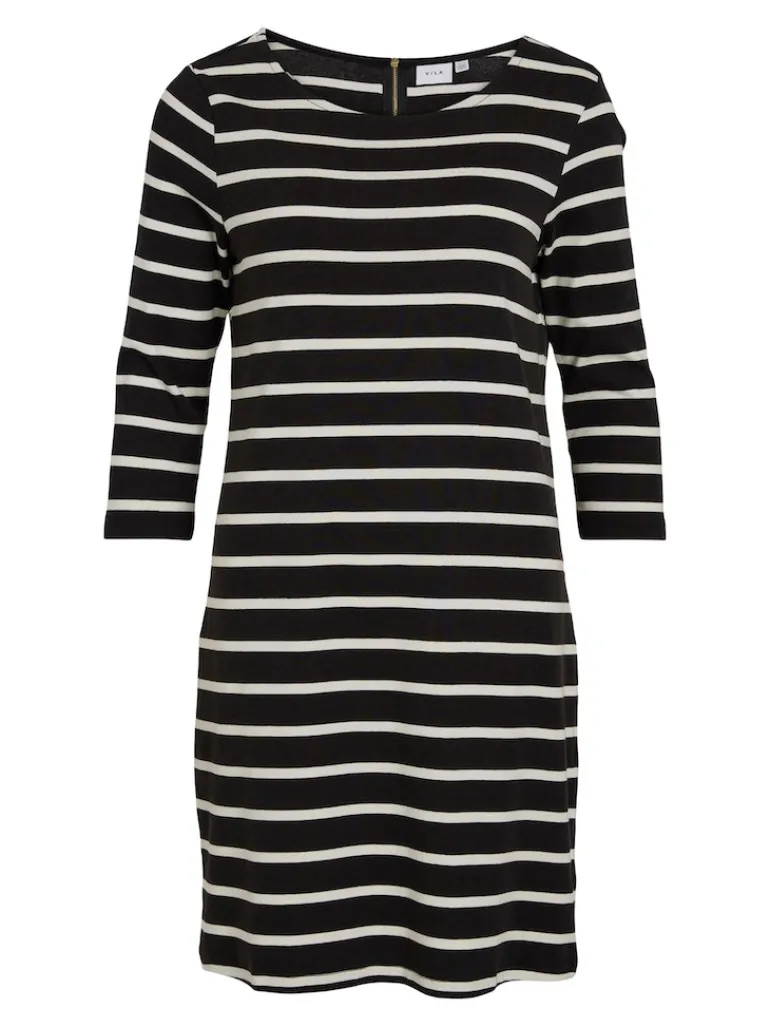 VIVINNY 3/4 DRESS/LS black-cloud dancer