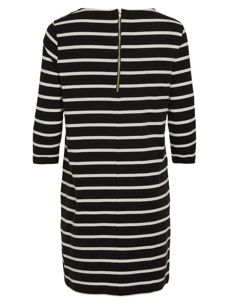 VIVINNY 3/4 DRESS/LS black-cloud dancer