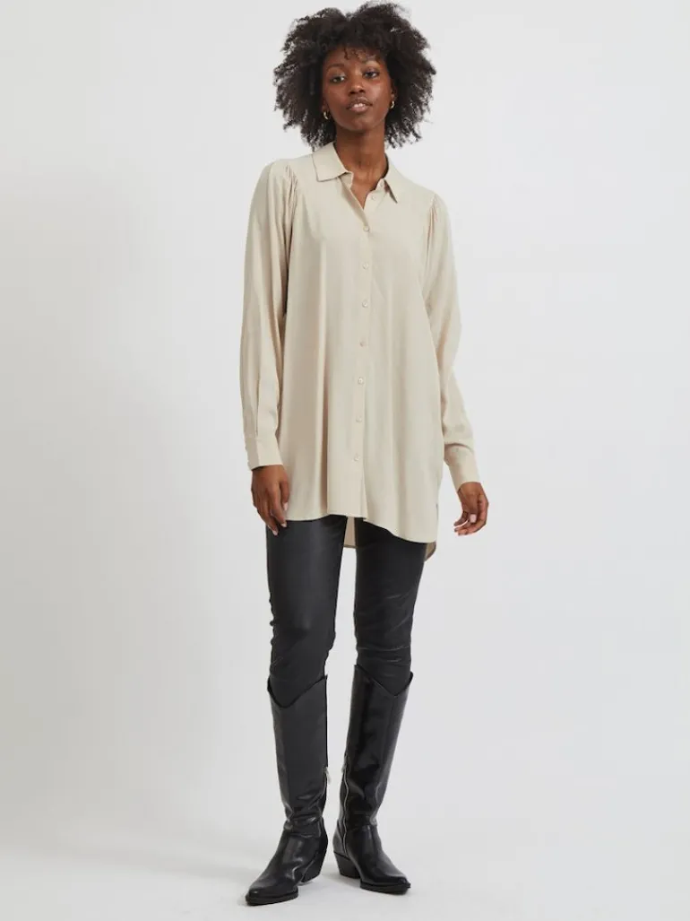 VIZUGI L/S LONG SHIRT/SU/PB cement
