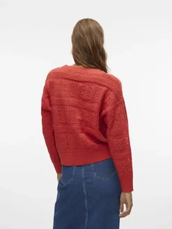 VMABRIL LS V-NECK PULLOVER GA BOO cayenne