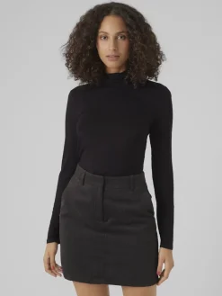 VMALBERTE LS ROLLNECK TOP JRS NOOS black