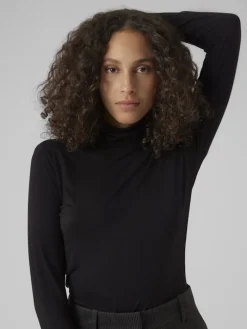 VMALBERTE LS ROLLNECK TOP JRS NOOS black
