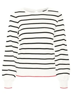 VMALMA LS O-NCK BUTTON BACK PULLOVER BOO snow white1