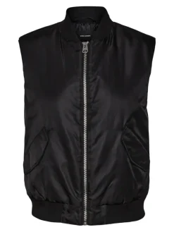 VMAMBER SHORT WAISTCOAT black