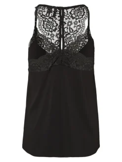 VMANA S/L LACE TOP GA NOOS black