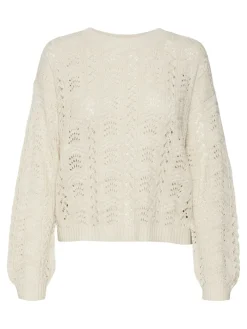 VMARLET LS O-NECK SHORT PULLOVER BOO birch