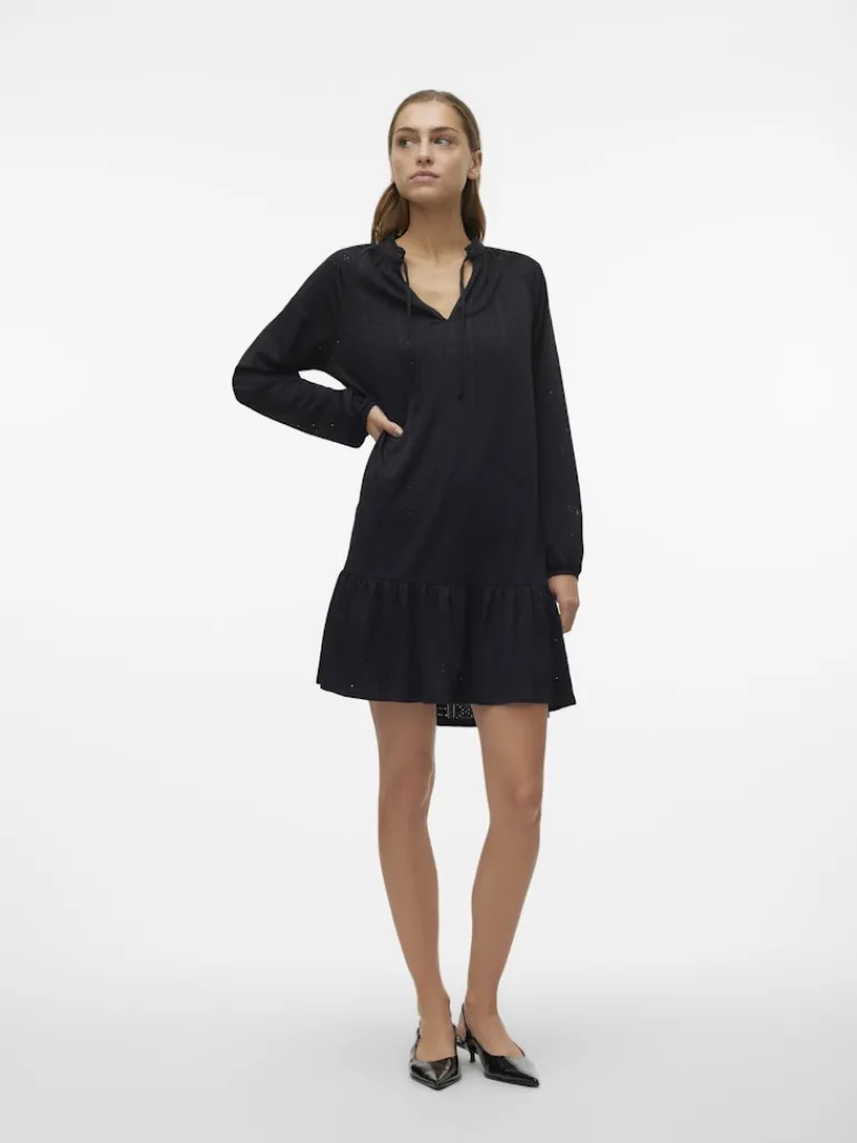 VMBILLI LS SHORT DRESS JRS BOO black