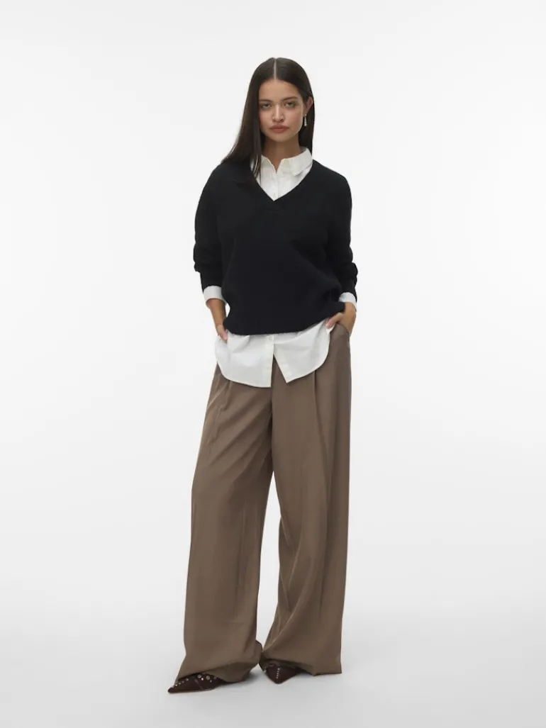 VMBOOM LS V-NECK PULLOVER NOOS black
