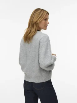 VMBOOM LS V-NECK PULLOVER NOOS light grey melange