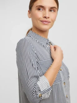 VMBUMPY L/S OVERSIZE SHIRT GA snow white