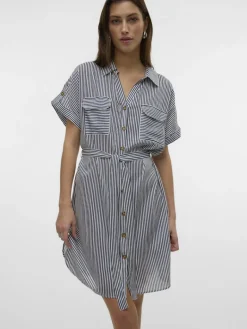 VMBUMPY SS SHORT SHIRT DRESS WVN NOOS india ink