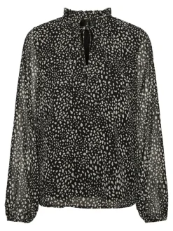 VMCAITLYNN L/S TIE TOP EXP GA black2