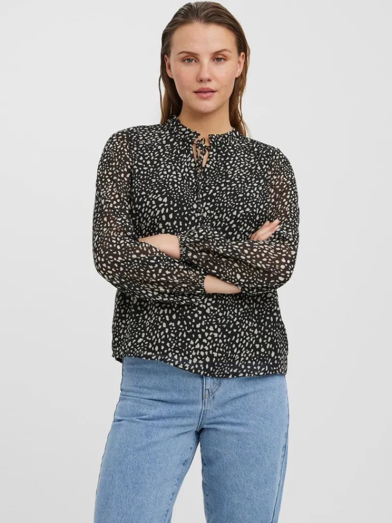 VMCAITLYNN L/S TIE TOP EXP GA black2