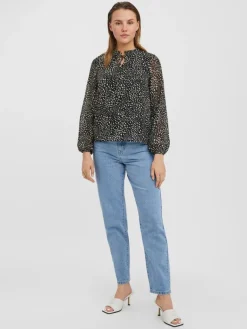 VMCAITLYNN L/S TIE TOP EXP GA black2