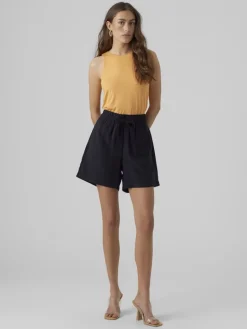 VMCARMEN HW LOOSE SHORTS NOOS black