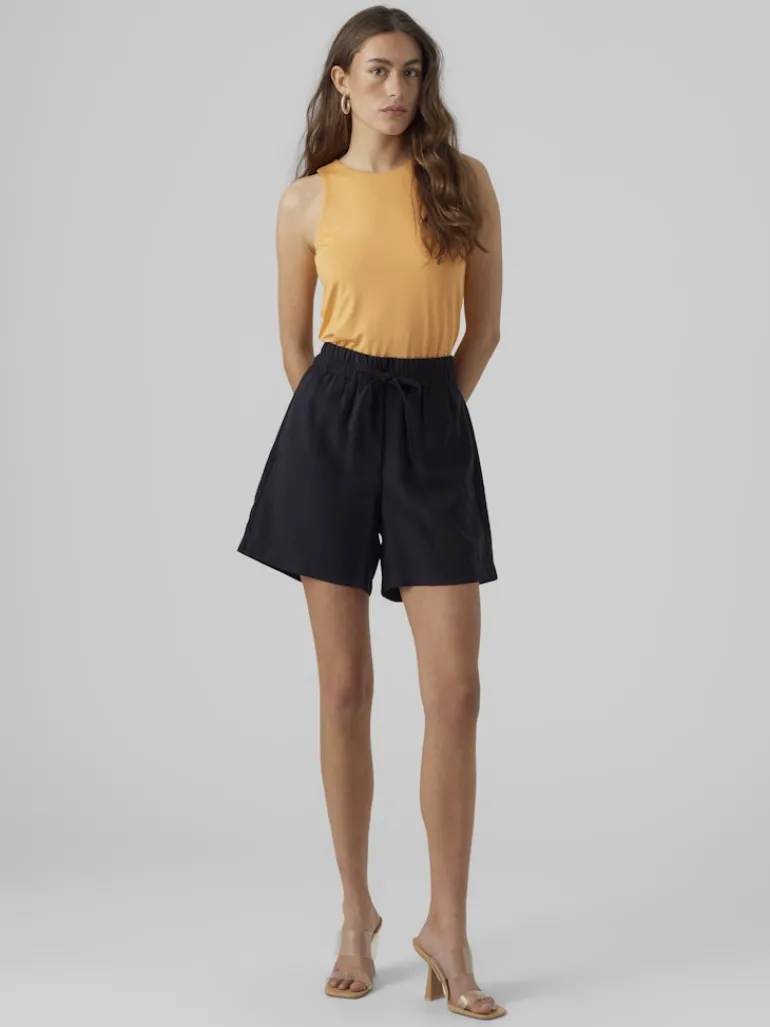 VMCARMEN HW LOOSE SHORTS NOOS black
