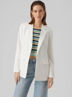 VMCARMEN LS LOOSE BLAZER NOOS snow white