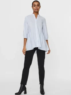 VMCLARA 3/4 LONG SHIRT NOOS snow white