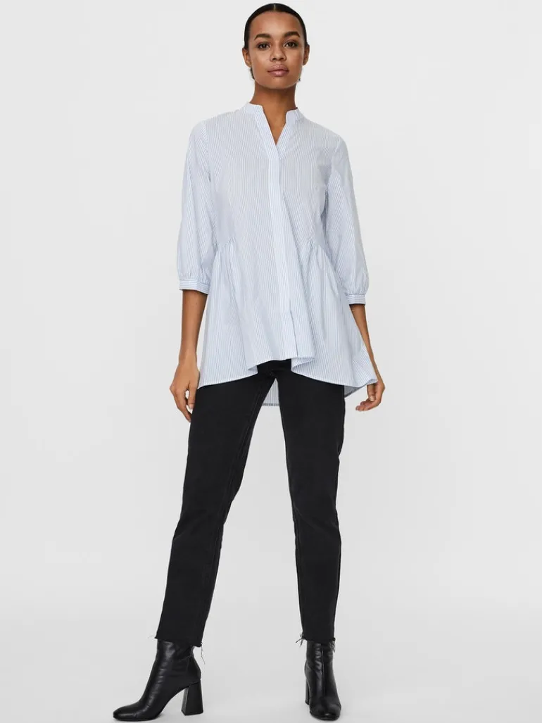 VMCLARA 3/4 LONG SHIRT NOOS snow white