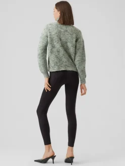 VMCLAUDIA LS HIGH-NECK ZIPPER BLOUSE GA loden frost