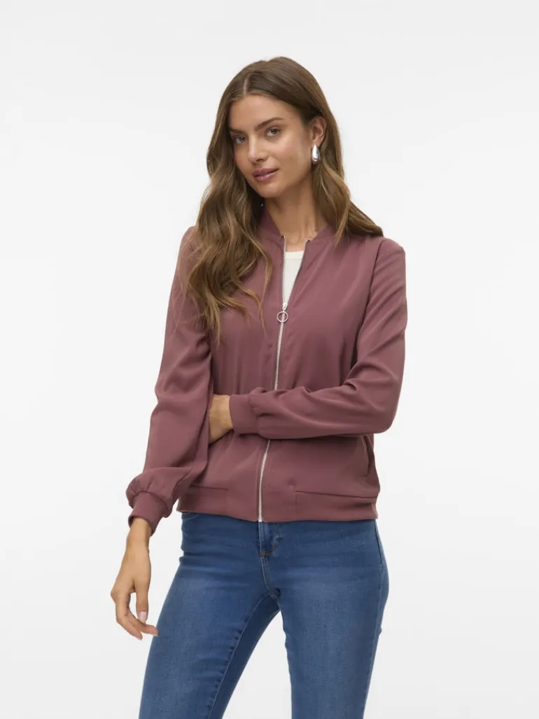 VMCOCO L/S BOMBER NOOS rose brown