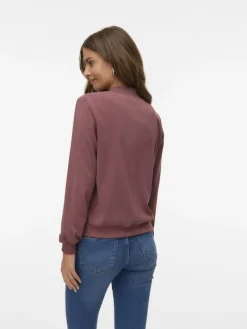 VMCOCO L/S BOMBER NOOS rose brown