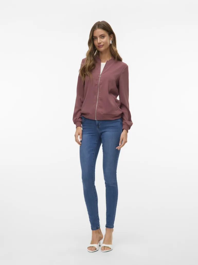 VMCOCO L/S BOMBER NOOS rose brown
