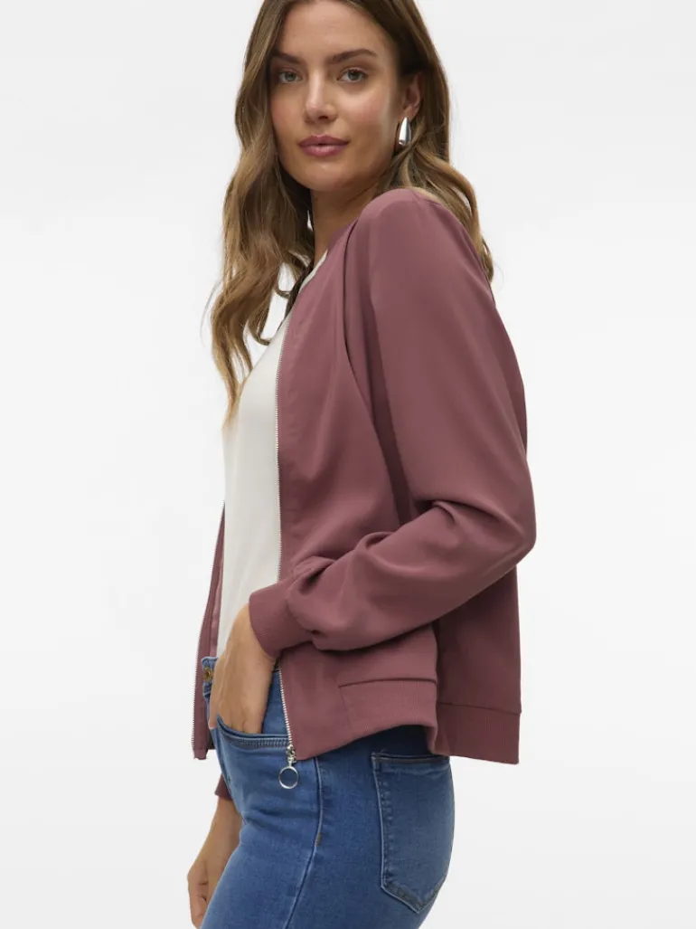 VMCOCO L/S BOMBER NOOS rose brown